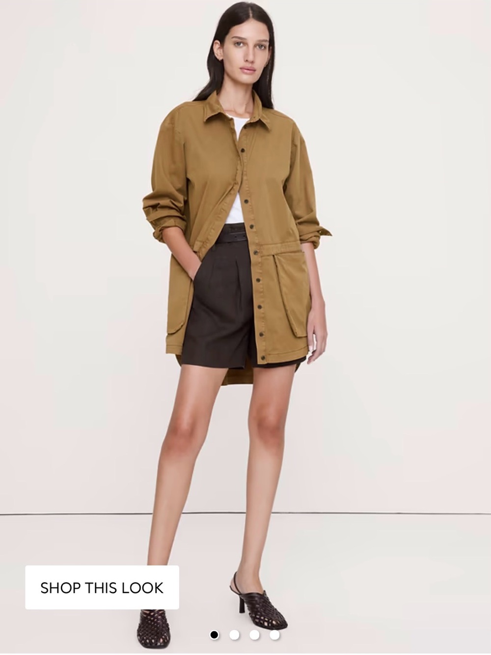 BNWT Banana Republic Cotton Twill Utility Tunic